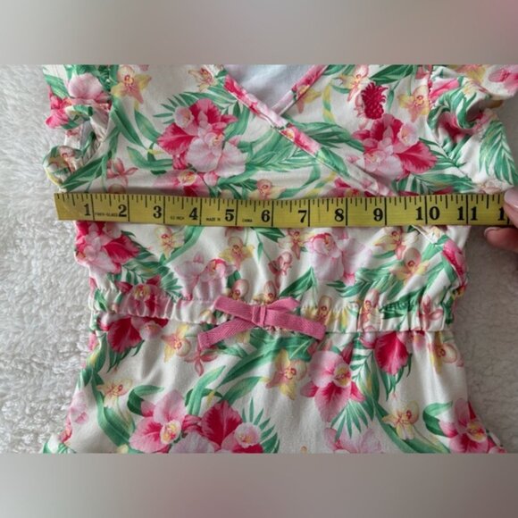 Tommy Bahama Floral Dress with Ruffle Sleeves 4 y.o - Picture 9 of 10